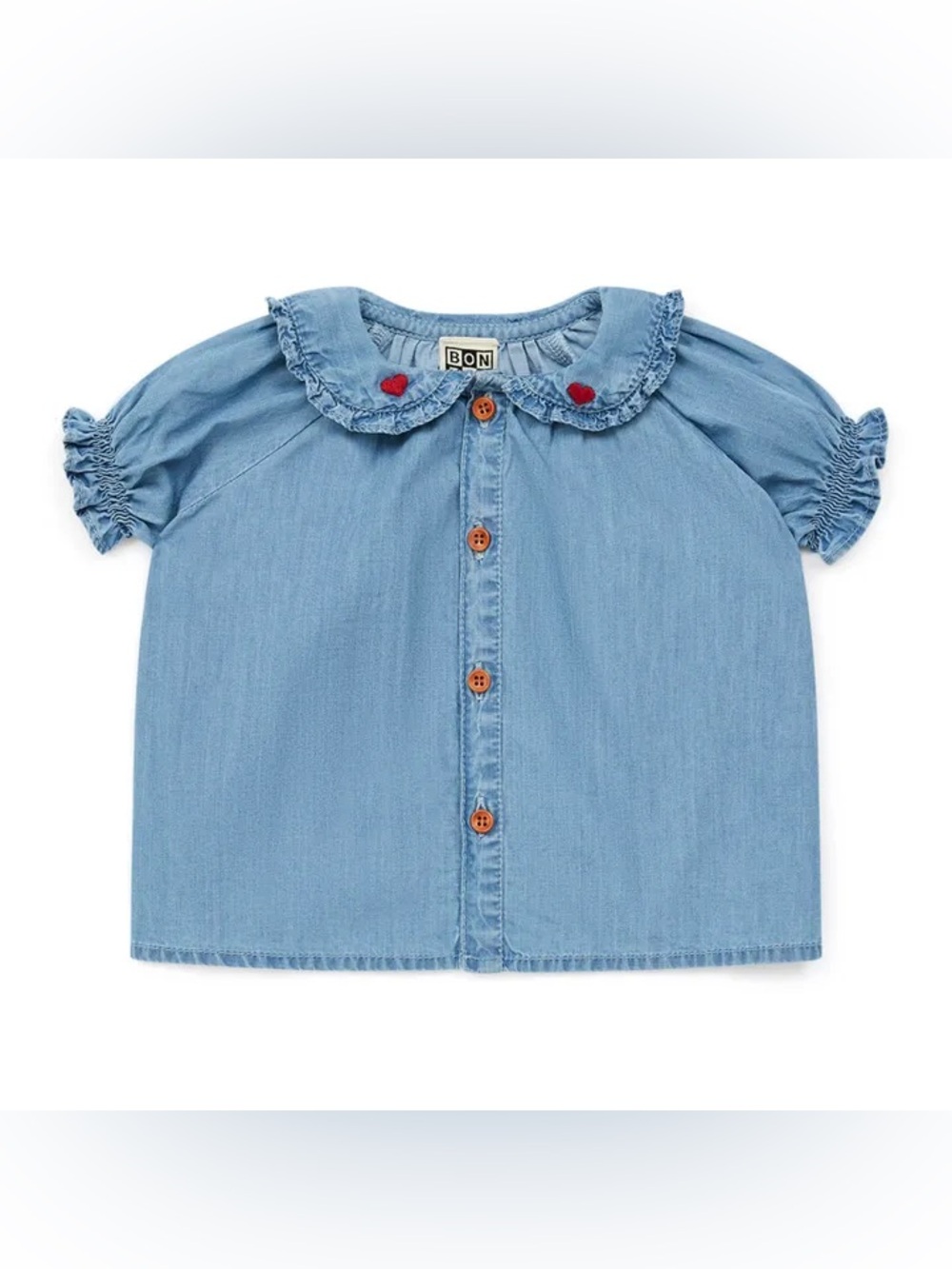Bonton Aria Lightweight Denim Blouse 18 months